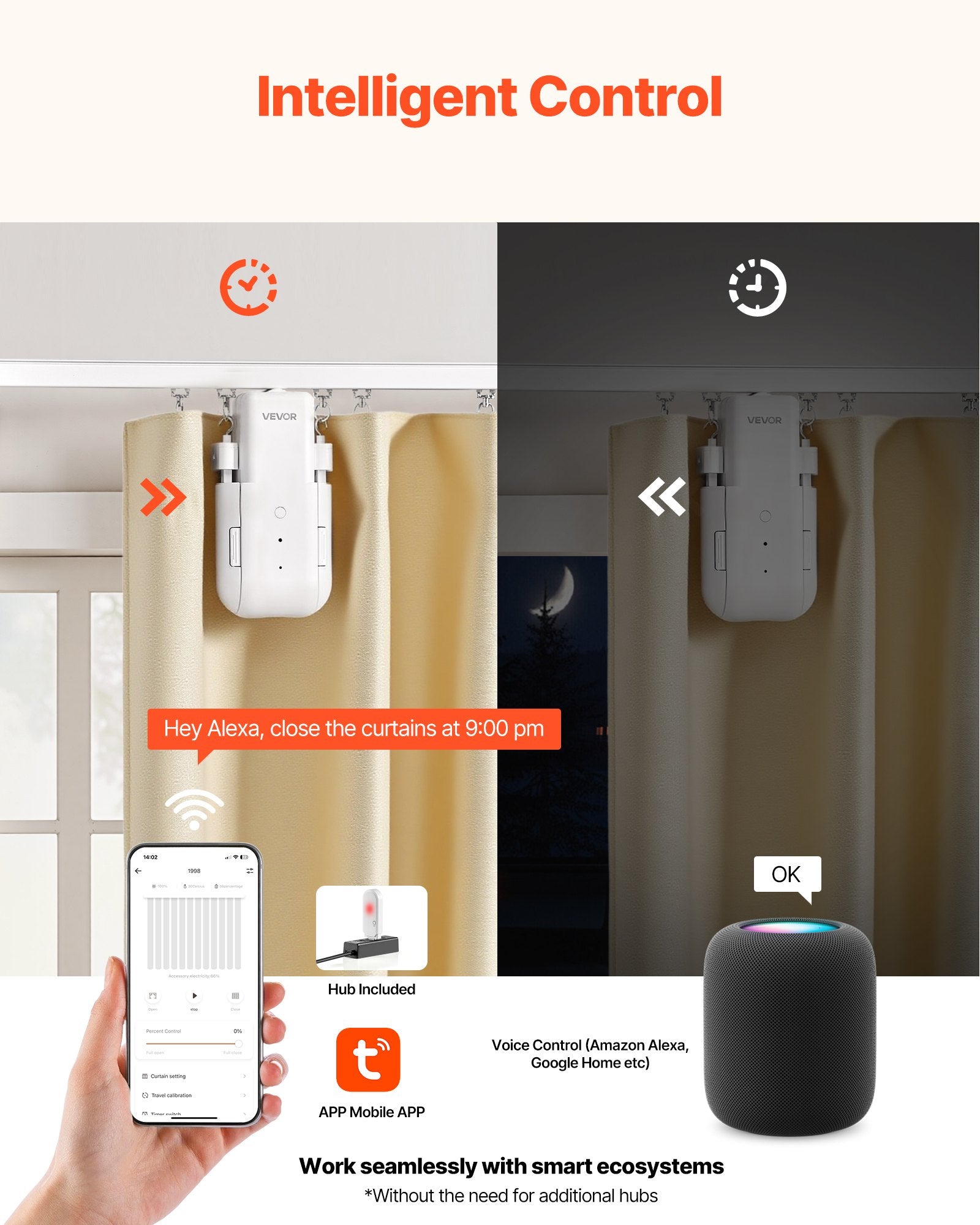 wifi curtain opener compatible with alexa